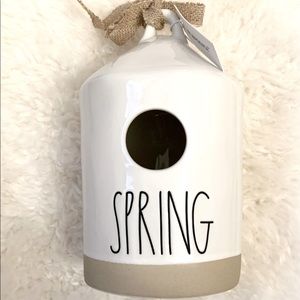 Rae Dunn SPRING Ceramic Birdhouse, Brand New